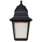 Westinghouse Fixture Wall Outdoor LED Dimmableable 9W Lantern, Black Clear Seeded Glass 6400100 - alternate 1
